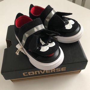 NEW Converse All Star Kids Toddler Boston Terrier French Bull Dog Size 4